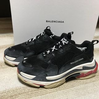 バレンシアガ(Balenciaga)の値下げ‼️ Balenciaga triple s NOIR USED 45(スニーカー)