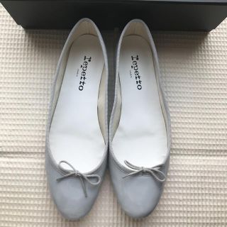 レペット(repetto)のレペット 新品 未使用品  バレエシューズ 39.5 パテント 薄いグレー(バレエシューズ)