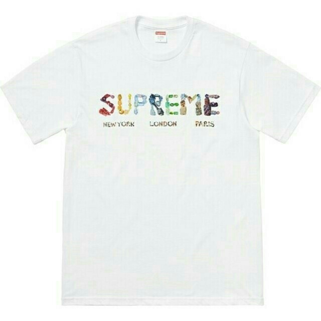 海外販売× 希少 Supreme 18ss Rocks tee white 白 Sサイズ - 通販