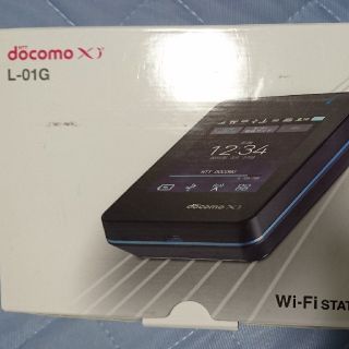 エヌティティドコモ(NTTdocomo)のwi-fiルーター wi-fi station L-01G ブラック(PC周辺機器)