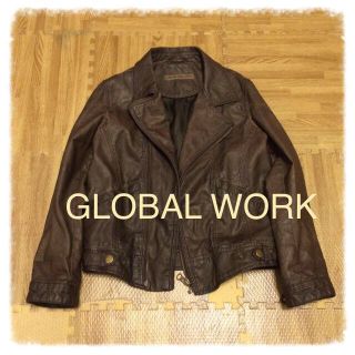 グローバルワーク(GLOBAL WORK)のGW キッズ 合皮 ライダースジャケット(その他)