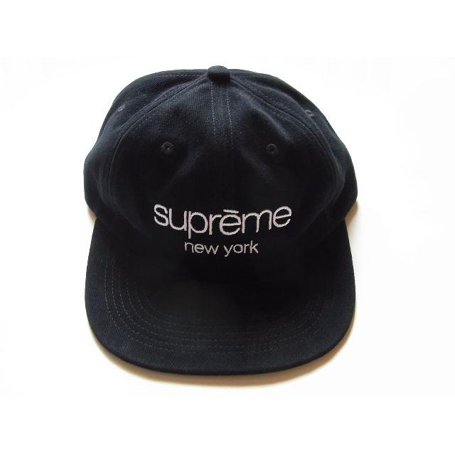Supreme Classic Logo 6-Panel Black