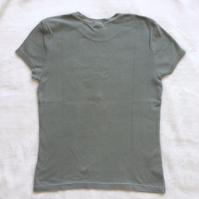 Old Navy(オールドネイビー)の【OLD NAVY】Tシャツ【Mサイズ】レディース（カーキ色） レディースのトップス(Tシャツ(半袖/袖なし))の商品写真