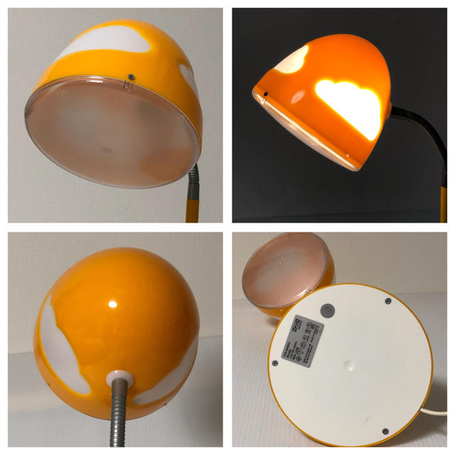 IKEA(イケア)の（ 美品 ）IKEA  SKOJIG  LED テーブルランプ ( オレンジ ) インテリア/住まい/日用品のライト/照明/LED(テーブルスタンド)の商品写真