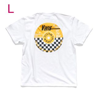 ヴァンズ(VANS)のVANS チェッカーTシャツ 白 L(Tシャツ/カットソー(半袖/袖なし))