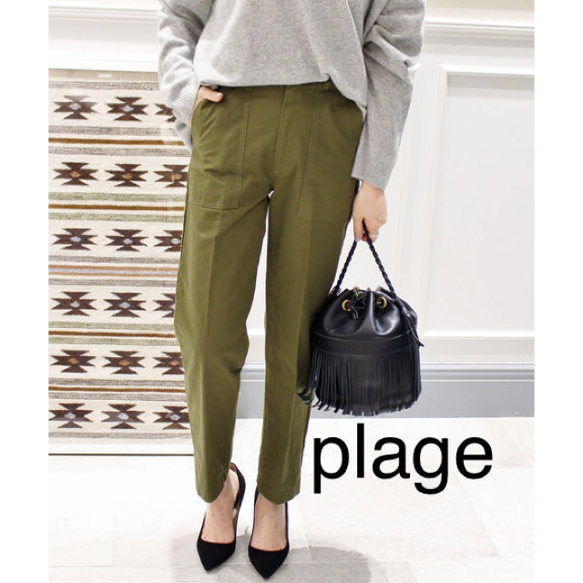 Plage(プラージュ)の【K☆M様専用】plage  ハイウエスト ベイカーパンツ 34 18SS レディースのパンツ(カジュアルパンツ)の商品写真