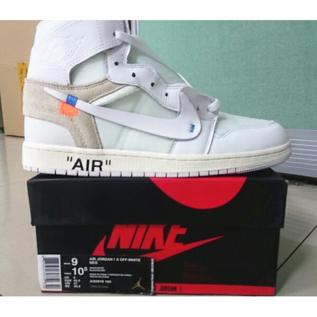 NIKE(ナイキ)のAIR JORDAN 1X OFF-WHITE 27CM 中古 メンズの靴/シューズ(スニーカー)の商品写真