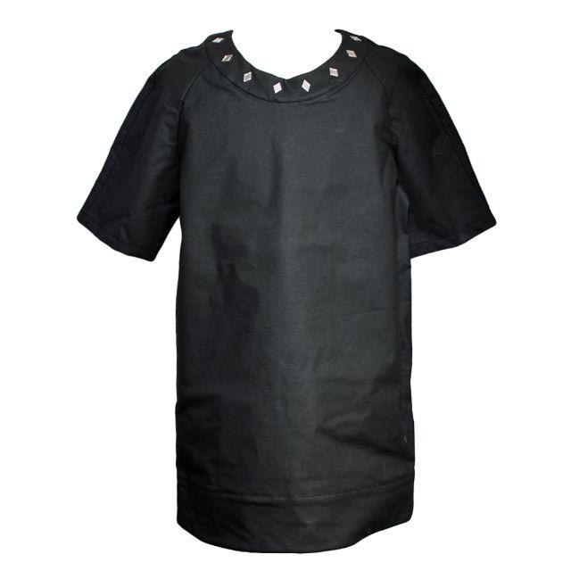 GIVENCHY(ジバンシィ)の中古美品ASGER JUEL LARSENスタッズネックオーバーサイズシャツS メンズのトップス(Tシャツ/カットソー(半袖/袖なし))の商品写真