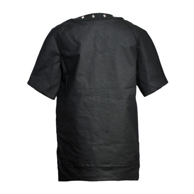 GIVENCHY(ジバンシィ)の中古美品ASGER JUEL LARSENスタッズネックオーバーサイズシャツS メンズのトップス(Tシャツ/カットソー(半袖/袖なし))の商品写真