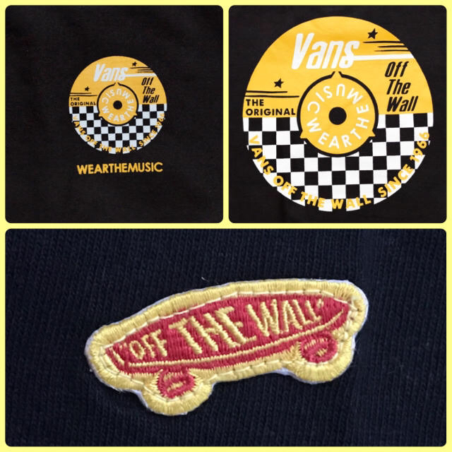 VANS(ヴァンズ)のVANS チェッカーTシャツ 黒 XL メンズのトップス(Tシャツ/カットソー(半袖/袖なし))の商品写真