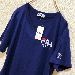 フィラ(FILA)の【新品・タグ付き】FILA フィラ Tシャツ 紺(Tシャツ(半袖/袖なし))