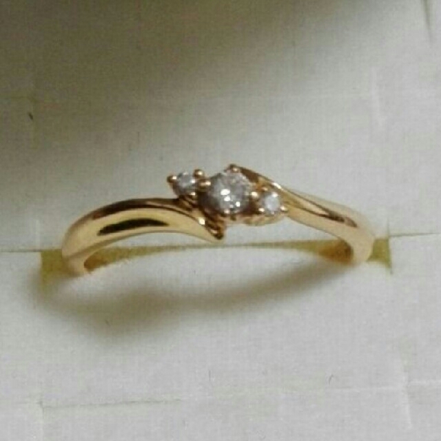 18金ダイヤモンド指輪 レディースのアクセサリー(リング(指輪))の商品写真