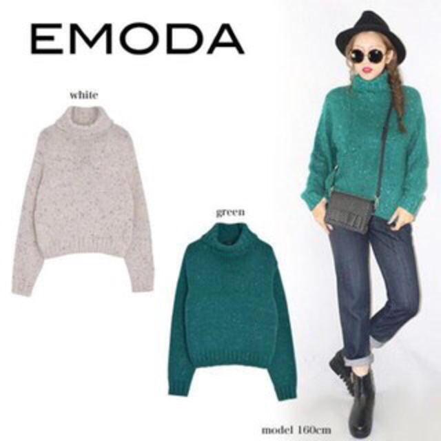 EMODA(エモダ)の新品タグ付♡EMODAタートルニット レディースのトップス(ニット/セーター)の商品写真