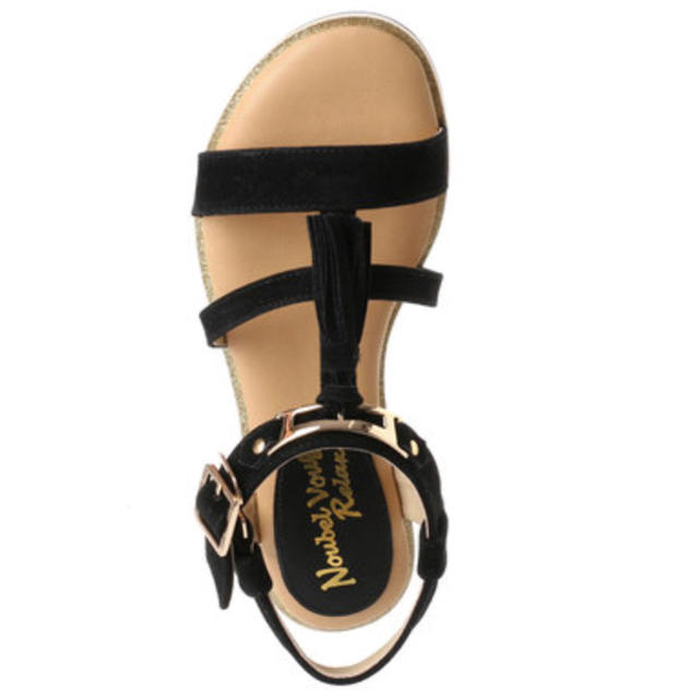 新品 ヌーベルヴォーグ サンダル 23、24センチ ブラック 大特価セール‼️ レディースの靴/シューズ(サンダル)の商品写真