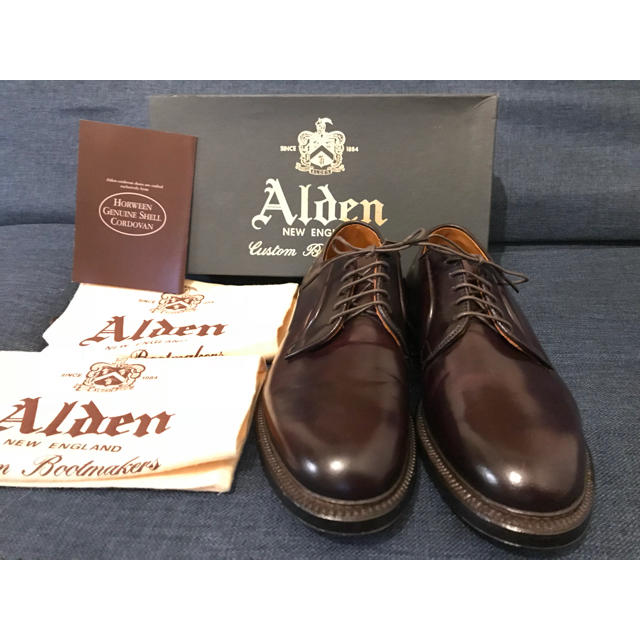 靴/シューズALDEN コードバン 990 新品 オールデン レア バーガンディ 71/2E