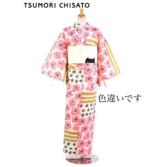 TSUMORI CHISATO(ツモリチサト)の【最終値下げ】 ツモリチサト プレタ 浴衣 花柄 ドット 水玉 ボーダー 縞々 レディースの水着/浴衣(浴衣)の商品写真