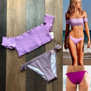 ヴィクトリアズシークレット(Victoria's Secret)の☆ ヴィクシー S M オフショル フリル ビキニ ヴィクトリアシークレット (水着)