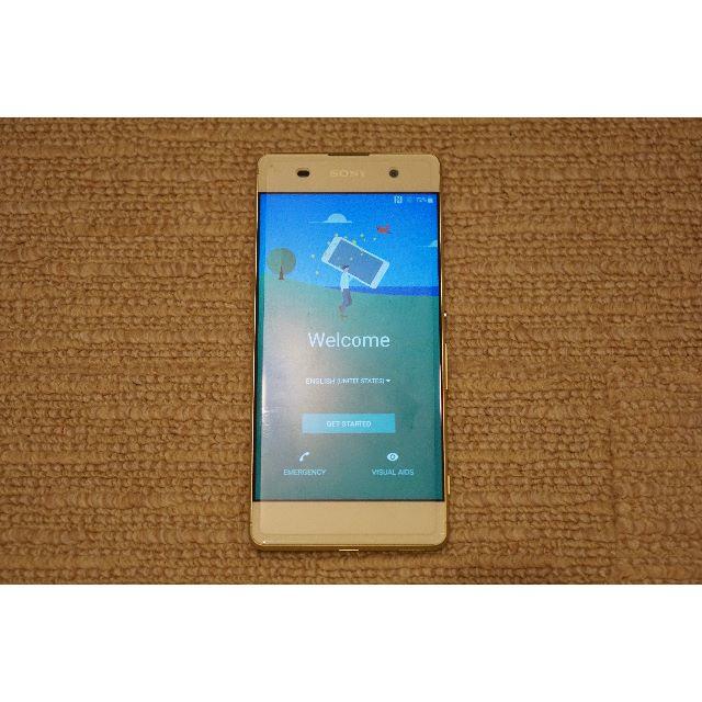 SONY(ソニー)の【美品】SONY 海外版Xperia XA F3116(Lime Gold) スマホ/家電/カメラのスマートフォン/携帯電話(スマートフォン本体)の商品写真