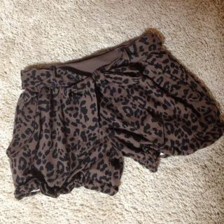 ヒョウ柄リボンショーパン♡(ショートパンツ)