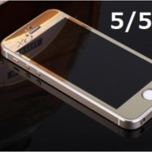 激安iphone5/5s/5c//se専用保護鏡面強化ガラス   スマホ/家電/カメラのスマートフォン/携帯電話(スマートフォン本体)の商品写真