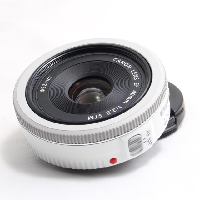 ☆新品級 ホワイト 単焦点レンズ Canon EF40mm 2.8 STM☆