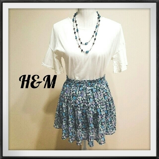 エイチアンドエム(H&M)の最終値下げ❕花柄♥スカート♥新品(ミニスカート)