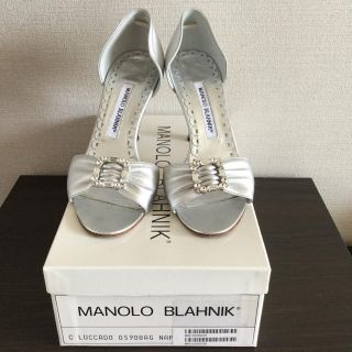 マノロブラニク(MANOLO BLAHNIK)のanjuu様　専用〜マノロブラニク シルバーパンプス(ハイヒール/パンプス)