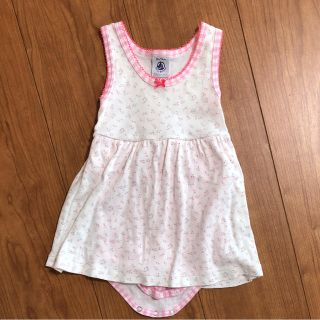 プチバトー(PETIT BATEAU)のプチバトー ロンパース 74㎝(ロンパース)