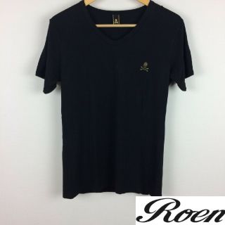 ロエン(Roen)の美品 Roen ロエン 半袖Tシャツ ブラック サイズL(Tシャツ/カットソー(半袖/袖なし))