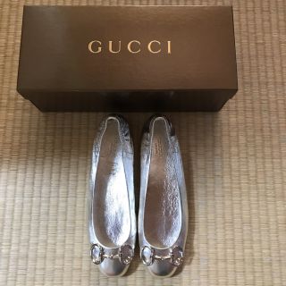 グッチ(Gucci)のGUCCI フラットパンプス 37(ハイヒール/パンプス)