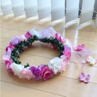 花かんむり♡ラプンツェル 紫(ヘアアクセサリー)