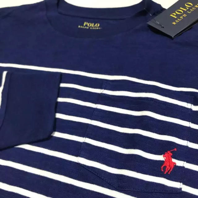 POLO RALPH LAUREN(ポロラルフローレン)のPOLO RALPH LAUREN ボーダー長T /Nav 160 メンズのトップス(Tシャツ/カットソー(七分/長袖))の商品写真