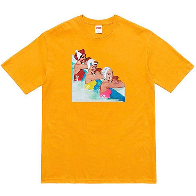 Supreme(シュプリーム)の即決値下げします。Supreme swimmers tee M マスタード 黄色 メンズのトップス(Tシャツ/カットソー(半袖/袖なし))の商品写真