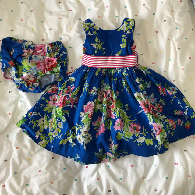 Ralph Lauren(ラルフローレン)のラルフローレン 花柄 ワンピース 24M 綺麗！ キッズ/ベビー/マタニティのキッズ服女の子用(90cm~)(ワンピース)の商品写真