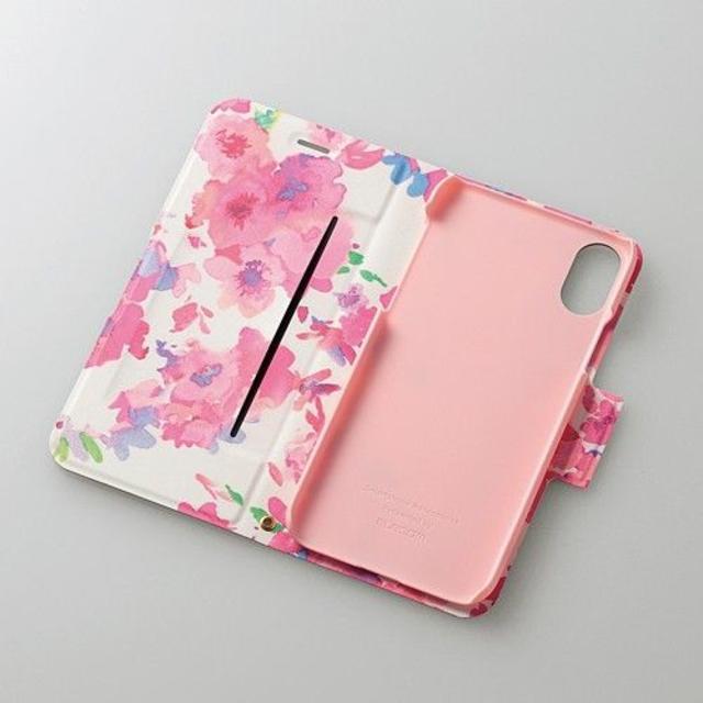 ELECOM(エレコム)のiPhoneX ケース Ultra Slim Flowers ソフトレザー スマホ/家電/カメラのスマホアクセサリー(iPhoneケース)の商品写真