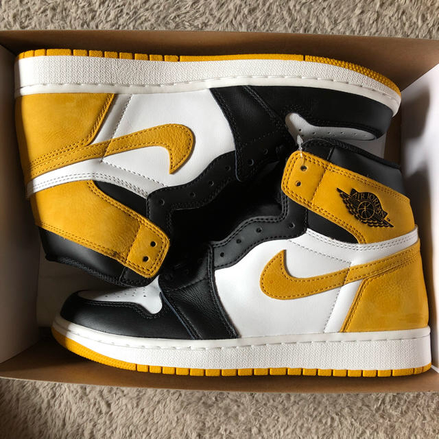 NIKE(ナイキ)の26.5㎝ Air Jordan 1 YELLOW OCHRE イエローオカー  メンズの靴/シューズ(スニーカー)の商品写真