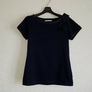 フォクシー(FOXEY)の【美品】フォクシー おリボン カットソー(カットソー(半袖/袖なし))