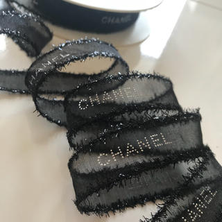 シャネル(CHANEL)のシャネル オーガンジー ブラックリボン 正規品(その他)