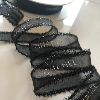 シャネル(CHANEL)のシャネル オーガンジー ブラックリボン 正規品(その他)