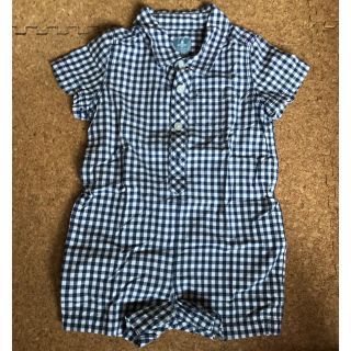 ベビーギャップ(babyGAP)の【まる 様 専用】babyGap チェック カバーオール 70cm(カバーオール)