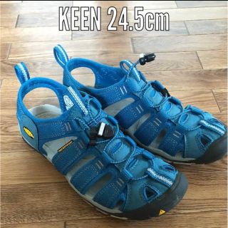 キーン(KEEN)のキーン サンダル クリアウォーター 24.5cm セレスティアル(ブルー系)(サンダル)