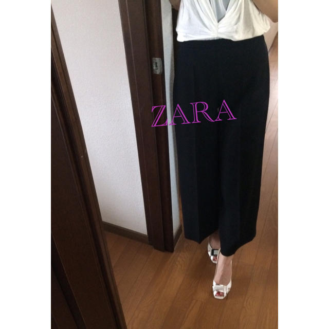 ZARA(ザラ)の美品 ZARA ワイドパンツ レディースのパンツ(カジュアルパンツ)の商品写真