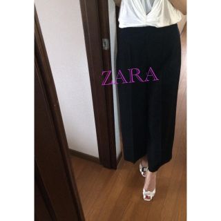 ザラ(ZARA)の美品 ZARA ワイドパンツ(カジュアルパンツ)