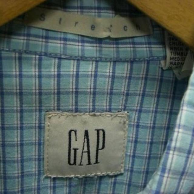 GAP(ギャップ)の匿名即日発GAP STRETCHチェック半袖シャツ☆ブランド古着good一点物M メンズのトップス(シャツ)の商品写真