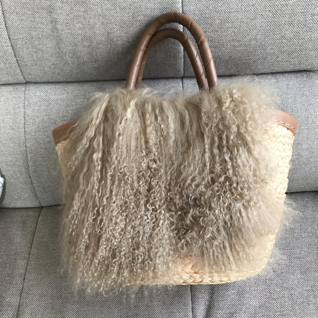 アングリッド チベットファー カゴバック 完売品 c4NDQF5O0T