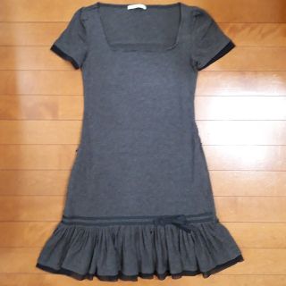 フォクシー(FOXEY)のpony様専用　FOXEY　F GIRL　ジャージー×オーガンジーワンピース(ミニワンピース)