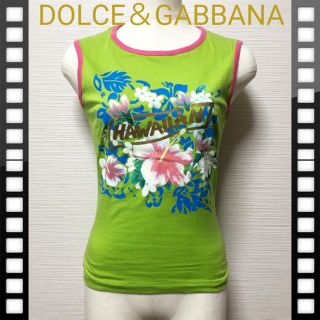 ドルチェアンドガッバーナ(DOLCE&GABBANA)の最終値下【t047】ドルチェ＆ガッパーナ ノースリーブ 未着用 タグ付(Tシャツ(半袖/袖なし))