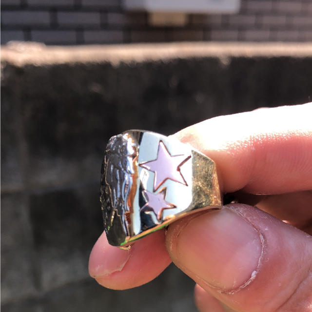 AVALANCHE(アヴァランチ)の【AVALANCHE ／Jesus/Ring】k10   19号 メンズのアクセサリー(リング(指輪))の商品写真