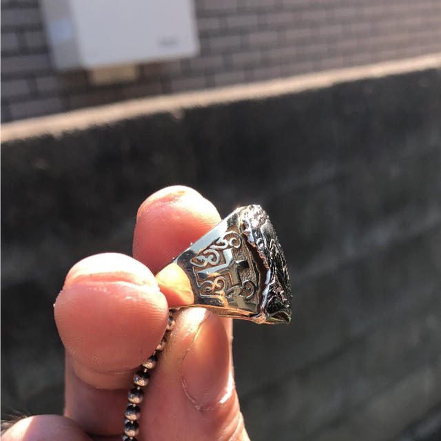 AVALANCHE(アヴァランチ)の【AVALANCHE ／Jesus/Ring】k10   19号 メンズのアクセサリー(リング(指輪))の商品写真