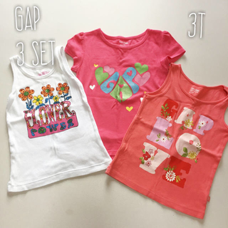 ベビーギャップ(babyGAP)の95-100cm 3枚セット*GAP タンクトップ Tシャツ(Tシャツ/カットソー)